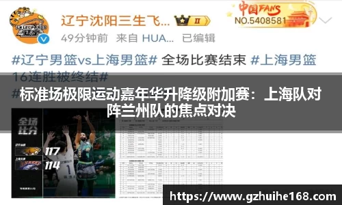 标准场极限运动嘉年华升降级附加赛：上海队对阵兰州队的焦点对决
